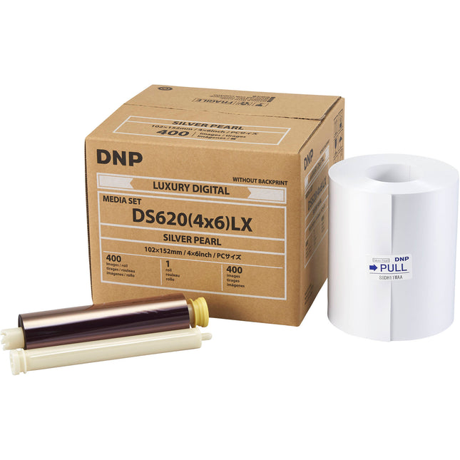 DNP 4 x 6" Silver Pearl Media de Lujo para Impresora DS620A 400 Impresiones