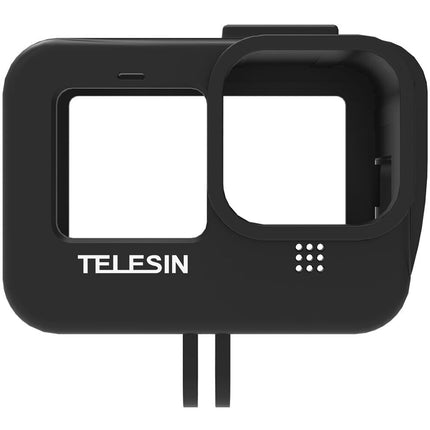 TELESIN Funda Plástica para GoPro HERO9 con Montura 2-Prong y 2 Cold Shoe