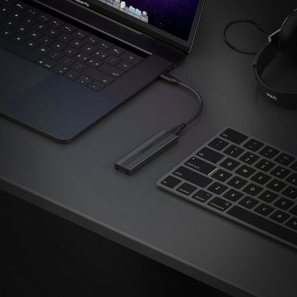 Sabrent USB 3.2 Tipo C Caja Tool-Free para SSD M.2 2242 2280 SATA NVMe 10 Gb/s