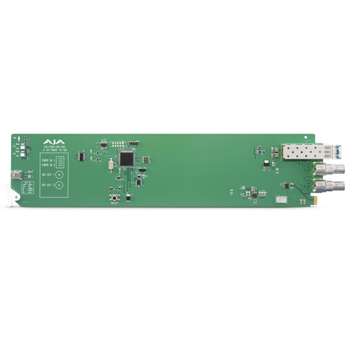 AJA OpenGear receptor fibra monomodo LC 2 canales 12G-SDI 270 Mb/s-12 Gb/s