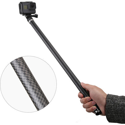 TELESIN Palo Selfie de Fibra de Carbono 22 a 106 Pulgadas para Cámaras GoPro