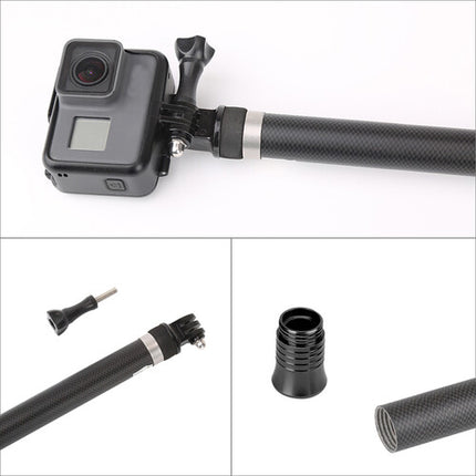 TELESIN Palo Selfie de Fibra de Carbono 22 a 106 Pulgadas para Cámaras GoPro