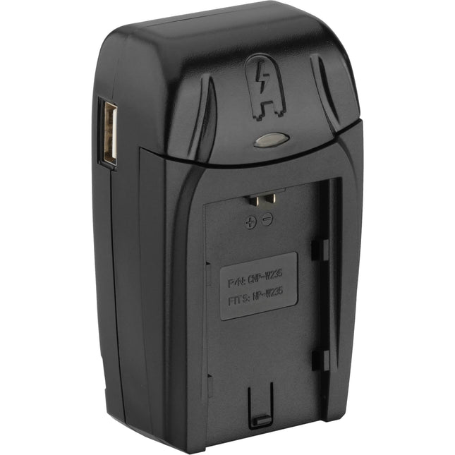 Watson Cargador Compacto AC/DC para Batería NP-W235 con Adaptador Coche y Euro Plug