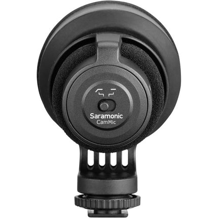 Saramonic CamMic Micrófono Shotgun para Cámaras DSLR y Smartphones con Filtro de Corte en Alta y Paraviento Doble Capa