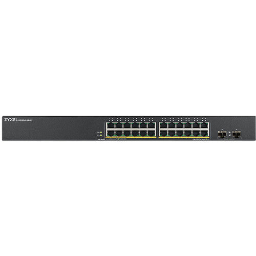 ZyXEL GS1900-24HPV2 Switch Gestionado de 24 Puertos Gigabit PoE+ 170W y 2 Puertos SFP Rack Kit