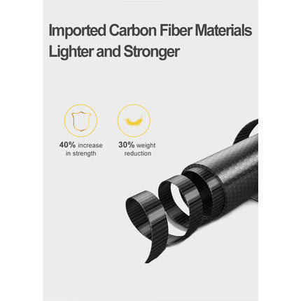 TELESIN Monopie de Fibra de Carbono 8.9 a 35.4 Pulgadas con Trípode de Aluminio para Cámaras GoPro