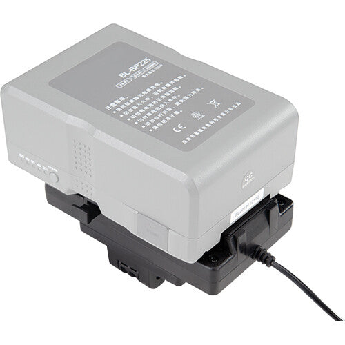 Nanlite Adaptador de Batería V-Mount con Puerto DC Cable de 4.1 pies y Abrazadera para Soporte Luminoso