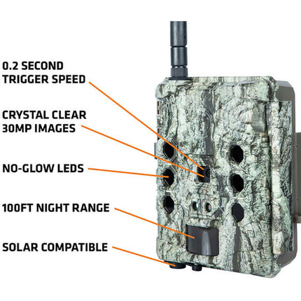 Bushnell CelluCORE 30 Cámara Trampa Celular 30MP Video 1080p Flash 30m