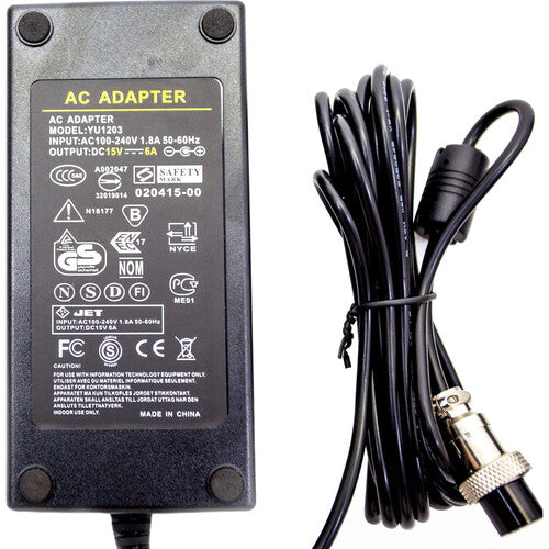 Dracast AC Power Supply para luces LED1000 Kala serie 15V 6A