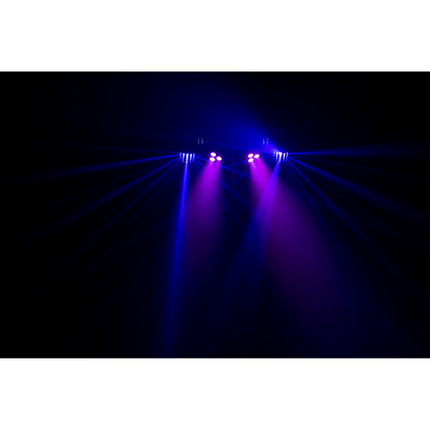 ColorKey PartyBar Go Compact paquete de iluminación portátil con batería 2x3W RGB y 4x3W RGBW con soporte ajustable