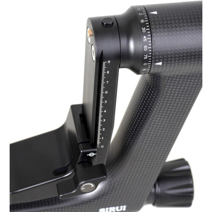Sirui PH-30 Cabezal Gimbal de Fibra de Carbono Capacidad 25 kg Altura 25 cm Plataforma Ajustable