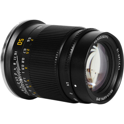 TTArtisan 50mm f/1.4 Objetivo Manual para Nikon Z Filtro 49mm