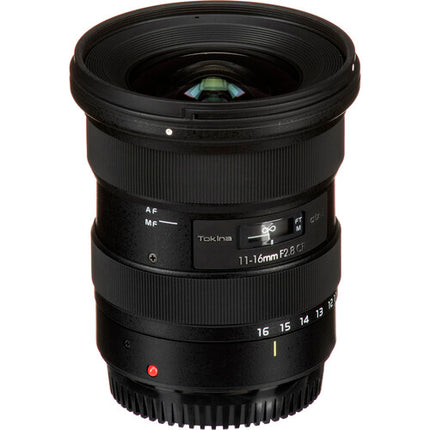 Tokina atx-i 11-16mm f/2.8 CF objetivo Nikon F montura F con apertura f/2.8 y parasol 77mm