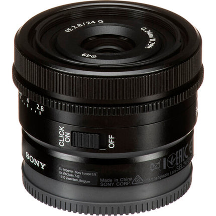 Sony FE 24mm f/2.8 G Objetivo E-Mount Full-Frame con Apertura f/2.8 y enfoque dual
