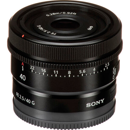 Sony FE 40mm f2.5 G Objetivo con filtro UV 49mm y kit de limpieza