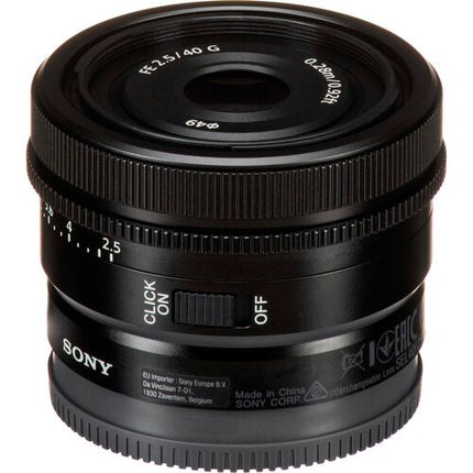 Sony FE 40mm f/2.5 G Lente E-Mount Full-Frame con AF Dual Lineal