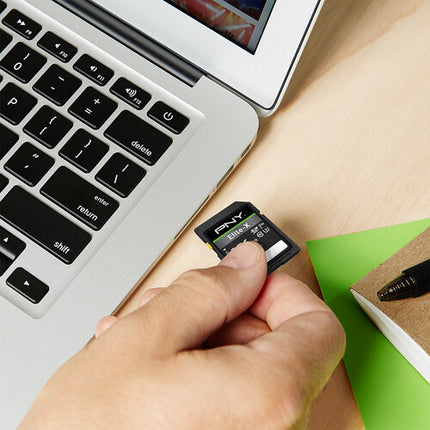 PNY 256GB Elite-X Tarjeta de Memoria SDXC UHS-I 100MB/s Lectura 30MB/s Escritura
