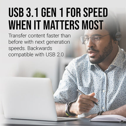 PNY 512GB Elite-X Fit USB 3.1 Gen 1 Memoria Flash 200MB/s Lectura 30MB/s Escritura