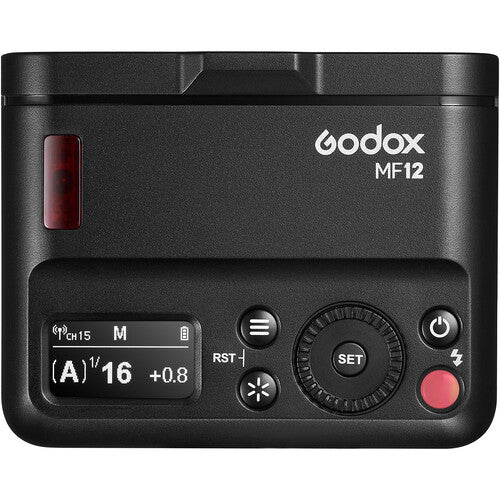 Godox MF12 Flash Macro inalámbrico TTL GN 16 con batería recargable y carga USB Type-C