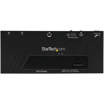 StarTech conmutador HDMI 2 puertos 1080p60 con mando montaje y LED