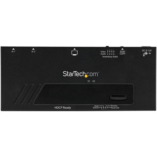 StarTech conmutador HDMI 2 puertos 1080p60 con mando montaje y LED