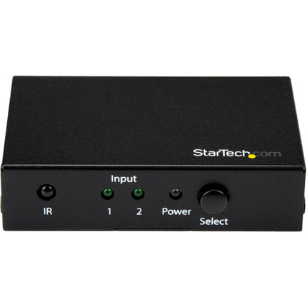 StarTech Switch HDMI 2 Puertos 4K UHD 60Hz con Control Remoto