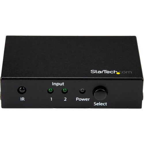 StarTech Switch HDMI 2 Puertos 4K UHD 60Hz con Control Remoto