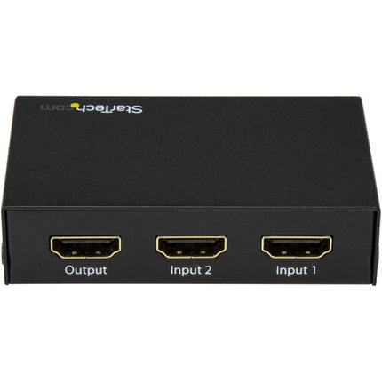 StarTech Switch HDMI 2 Puertos 4K UHD 60Hz con Control Remoto