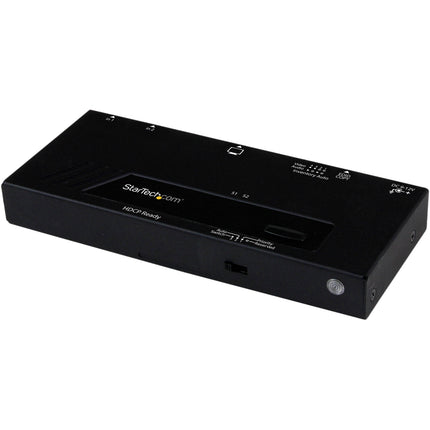 StarTech conmutador HDMI 2 puertos 1080p60 con mando montaje y LED
