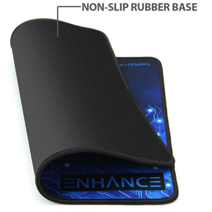 Enhance Voltaic XL Pro Alfombrilla Gaming 32 x 27 cm Antideslizante Azul