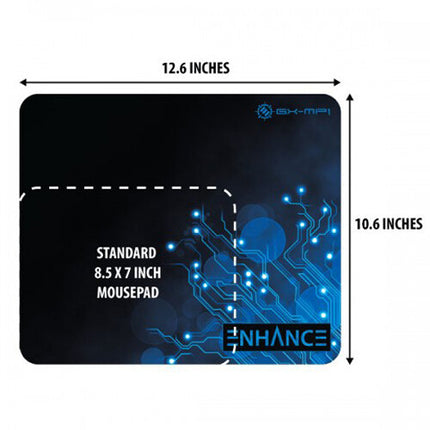 Enhance Voltaic XL Pro Alfombrilla Gaming 32 x 27 cm Antideslizante Azul