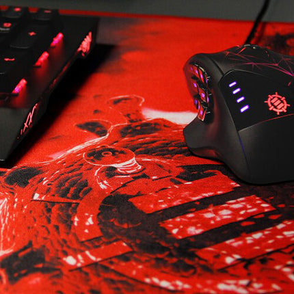 Enhance GX-MP2 PATHOGEN XXL Alfombrilla para Ratón Gaming Rojo Antideslizante