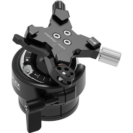 FlexShooter Pro Cabezal Esférico con Arca-Type 100 lb 3.9" Negro Plata