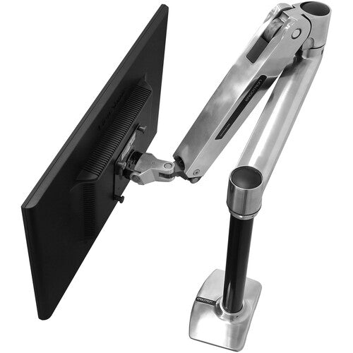 Ergotron LX Brazo de Escritorio Sit-Stand para Pantallas hasta 42" aluminio pulido ajuste de inclinación y pivote
