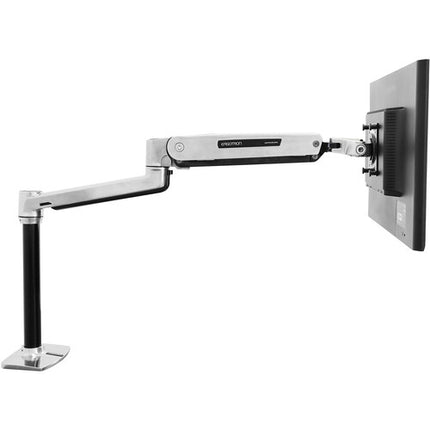 Ergotron LX Brazo de Escritorio Sit-Stand para Pantallas hasta 42" aluminio pulido ajuste de inclinación y pivote