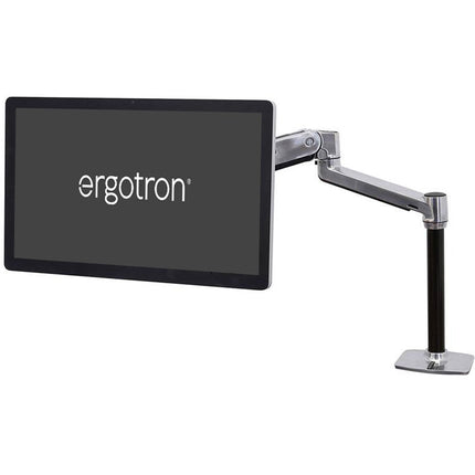 Ergotron LX Brazo de Escritorio Sit-Stand para Pantallas hasta 42" aluminio pulido ajuste de inclinación y pivote