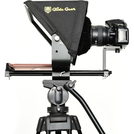 Glide Gear TMP-500 Teleprompter para Tablet y Teléfono con Montura 15mm 12 ft y Funda