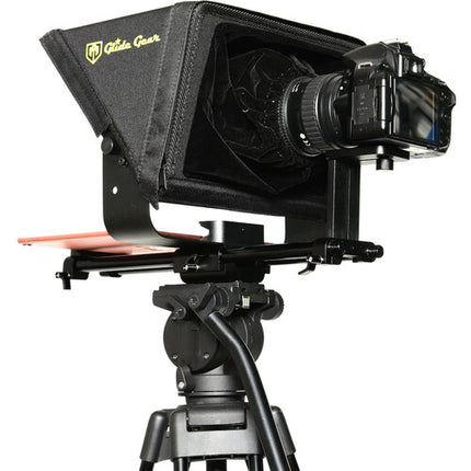 Glide Gear TMP-500 Teleprompter para Tablet y Teléfono con Montura 15mm 12 ft y Funda