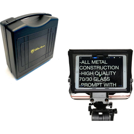 Glide Gear TMP-500 Teleprompter para Tablet y Teléfono con Montura 15mm 12 ft y Funda