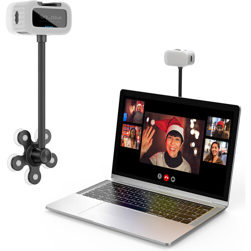 VIJIM Luz Ajustable para Videoconferencia con Ventosa Luz Día 95 CRI USB-C