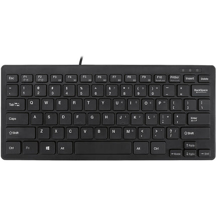 Teclado con cable Adesso SlimTouch Mini negro diseño delgado con teclado numérico integrado