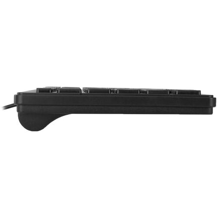Teclado con cable Adesso SlimTouch Mini negro diseño delgado con teclado numérico integrado