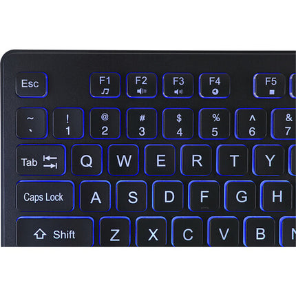Adesso Teclado Iluminado Antimicrobiano con Teclas Grandes 2X
