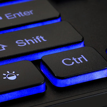 Adesso Teclado Iluminado Antimicrobiano con Teclas Grandes 2X