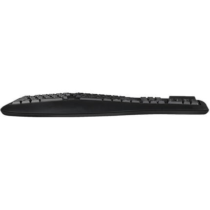 Adesso Desktop Ergonomic Keyboard Teclado ergonómico USB con lector tarjeta inteligente y reposamuñecas