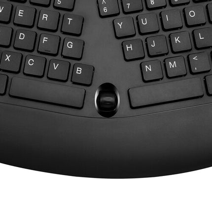 Adesso TruForm Teclado Ergonómico de Escritorio Diseño Dividido Reposamuñecas Integrado