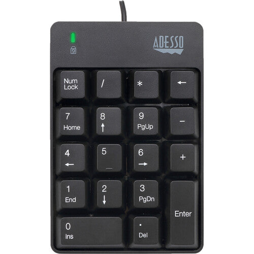 Adesso Teclado Numérico USB Resistente a Derrames 18 Teclas