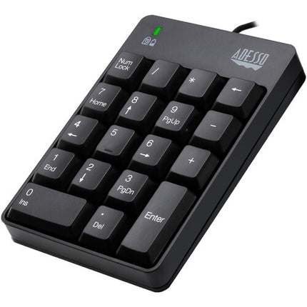 Adesso Teclado Numérico USB Resistente a Derrames 18 Teclas