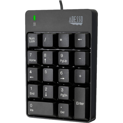 Adesso Teclado Numérico USB Resistente a Derrames 18 Teclas
