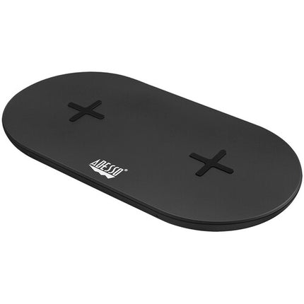 Adesso Base de Carga Inalámbrica Rápida Dual 15W Qi 3mm